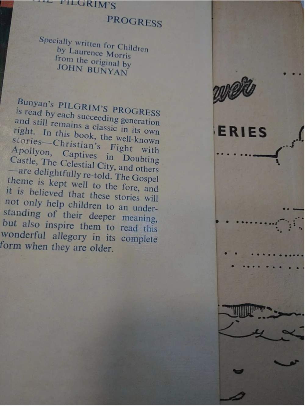 The Pilgrim's Progress RETOLD by Laurence G.S. Morris The Mayflower Series HB DJ